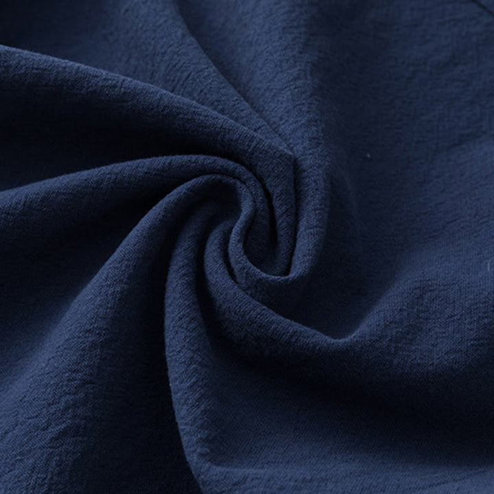 Set di 2 pezzi Buddha Stones, caratteri cinesi, gru, camicia in cotone, pantaloni con tasche, panno da meditazione per uomo - image 16