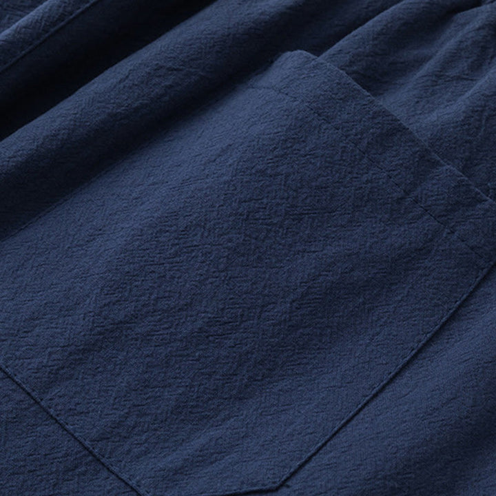 Set di 2 pezzi Buddha Stones, caratteri cinesi, gru, camicia in cotone, pantaloni con tasche, panno da meditazione per uomo - image 13