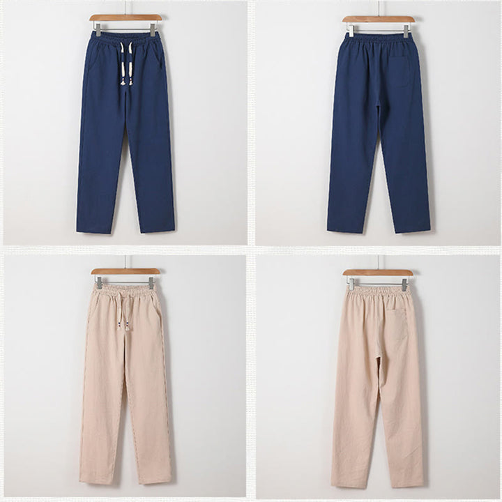 Set di 2 pezzi Buddha Stones, caratteri cinesi, gru, camicia in cotone, pantaloni con tasche, panno da meditazione per uomo - image 5
