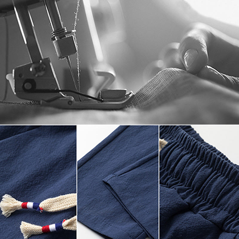 Set di 2 pezzi Buddha Stones, caratteri cinesi, gru, camicia in cotone, pantaloni con tasche, panno da meditazione per uomo - image 15