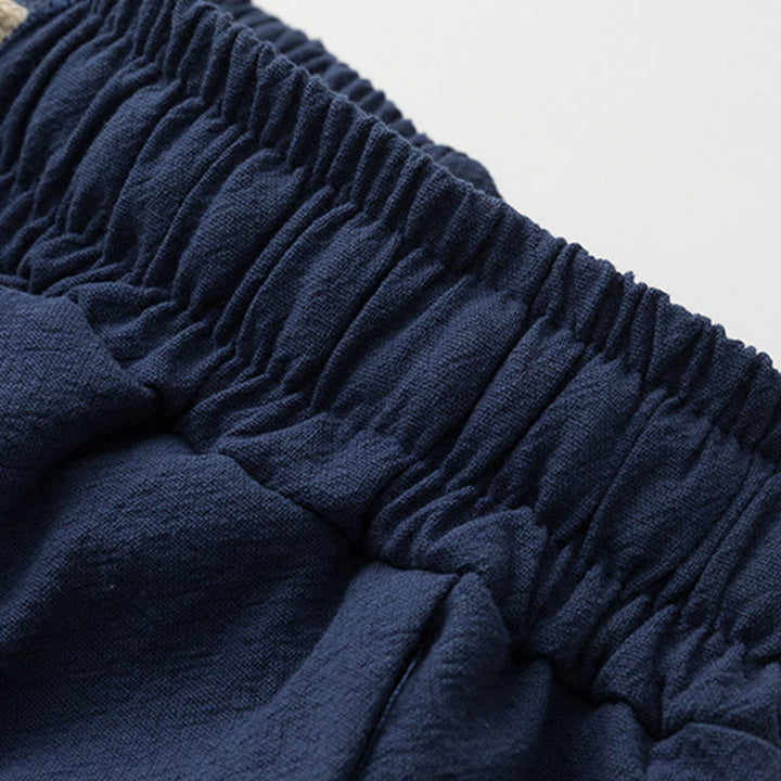 Set di 2 pezzi Buddha Stones, caratteri cinesi, gru, camicia in cotone, pantaloni con tasche, panno da meditazione per uomo - image 10