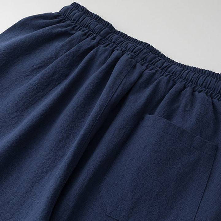 Set di 2 pezzi Buddha Stones, caratteri cinesi, gru, camicia in cotone, pantaloni con tasche, panno da meditazione per uomo - image 12