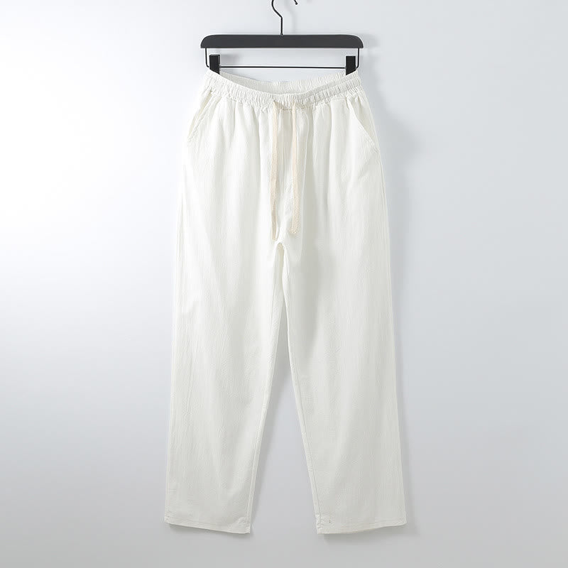 Set di 2 pantaloni kimono in cotone con lacci e tasche Buddha Stones da uomo, in tessuto per meditazione - image 5