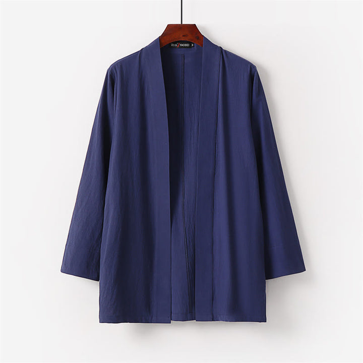 Set di 2 pezzi di kimono in cotone Buddha Stones, pantaloni alla caviglia, set di stoffa per meditazione da uomo - image 14