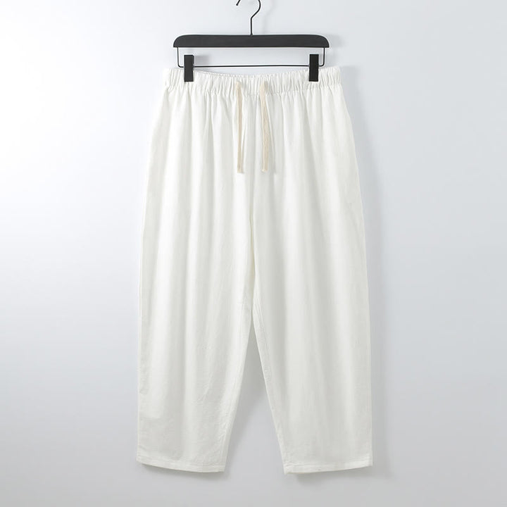 Set di 2 pezzi di kimono in cotone Buddha Stones, pantaloni alla caviglia, set di stoffa per meditazione da uomo - image 4