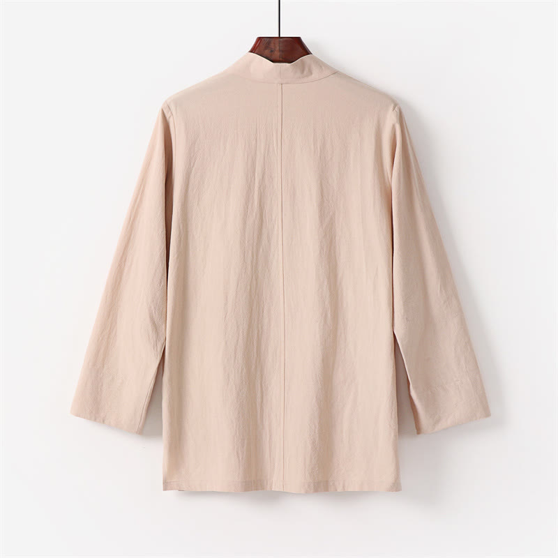 Set di 2 pezzi di kimono in cotone Buddha Stones, pantaloni alla caviglia, set di stoffa per meditazione da uomo - image 11