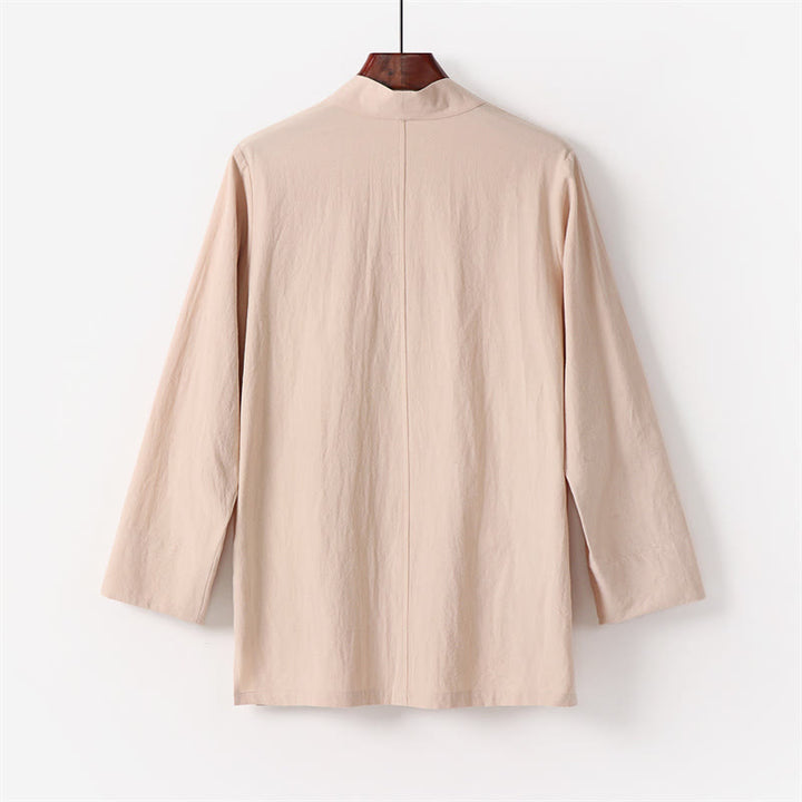 Set di 2 pezzi di kimono in cotone Buddha Stones, pantaloni alla caviglia, set di stoffa per meditazione da uomo - image 11