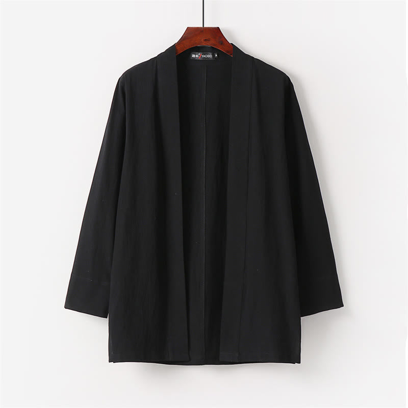 Set di 2 pezzi di kimono in cotone Buddha Stones, pantaloni alla caviglia, set di stoffa per meditazione da uomo - image 8