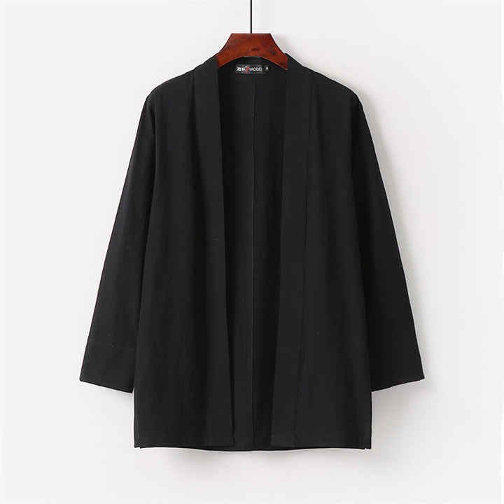 Set di 2 pezzi di kimono in cotone Buddha Stones, pantaloni alla caviglia, set di stoffa per meditazione da uomo - image 8