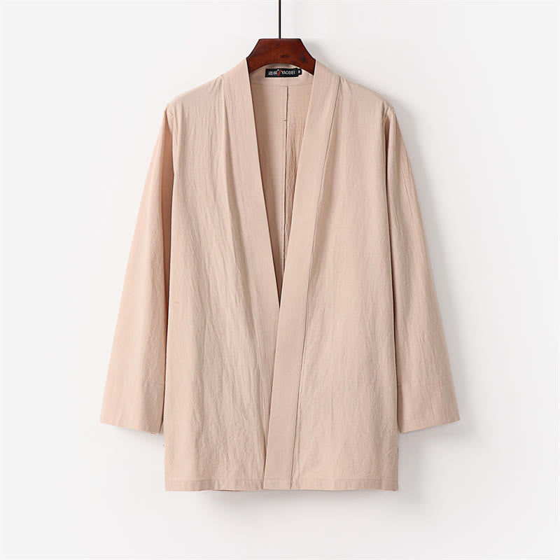 Set di 2 pezzi di kimono in cotone Buddha Stones, pantaloni alla caviglia, set di stoffa per meditazione da uomo - image 10