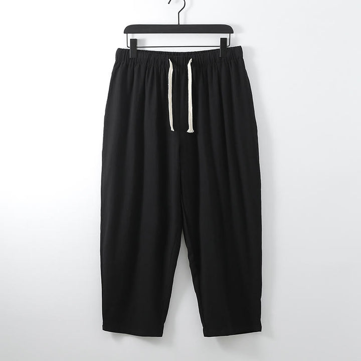 Set di 2 pezzi di kimono in cotone Buddha Stones, pantaloni alla caviglia, set di stoffa per meditazione da uomo - image 8