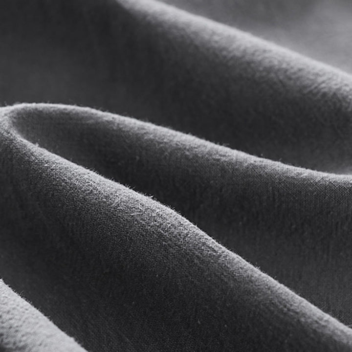 Set di 2 pezzi Buddha Stones, camicia a maniche corte in cotone con scollo a V e pantaloni con tasche, in tessuto per meditazione da uomo - image 15