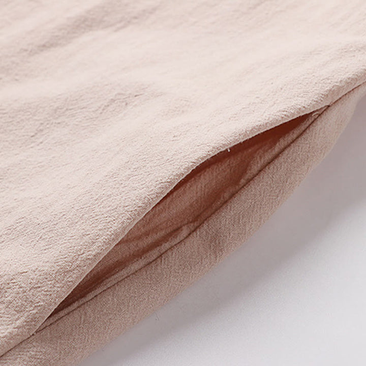 Buddha Stones Camicia da uomo in cotone a maniche lunghe con bottoni cinesi vintage e motivo a rana - image 10