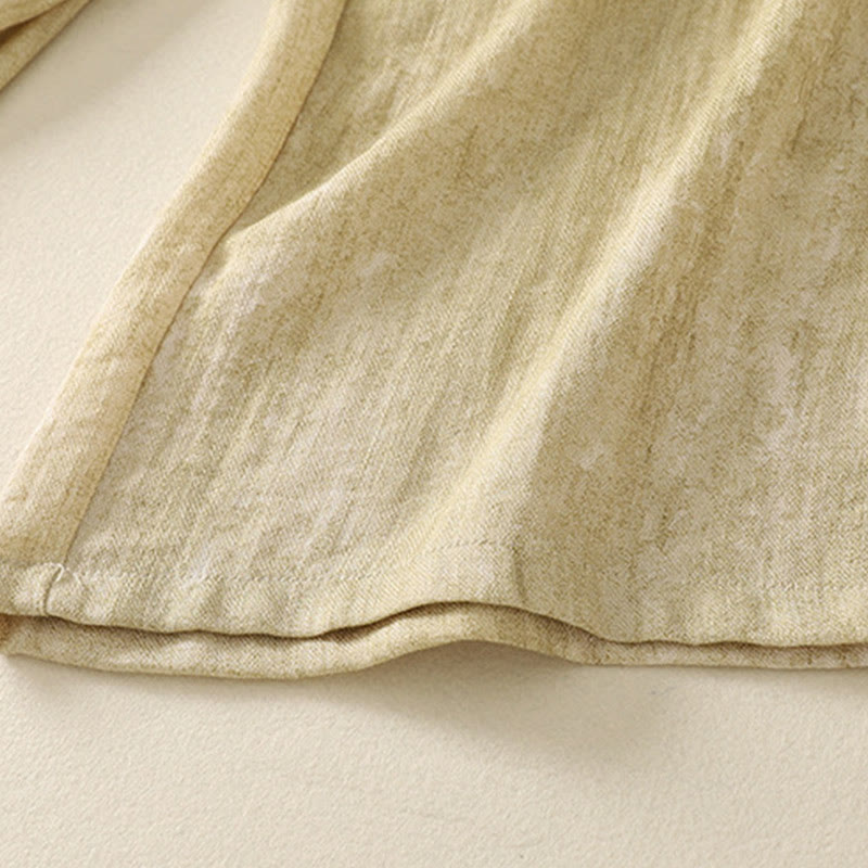 Pantaloni da donna in cotone a gamba larga con tasche, modello Buddha Stones Summer Plain Coulisse Zipper - image 11