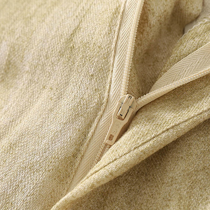 Pantaloni da donna in cotone a gamba larga con tasche, modello Buddha Stones Summer Plain Coulisse Zipper - image 8