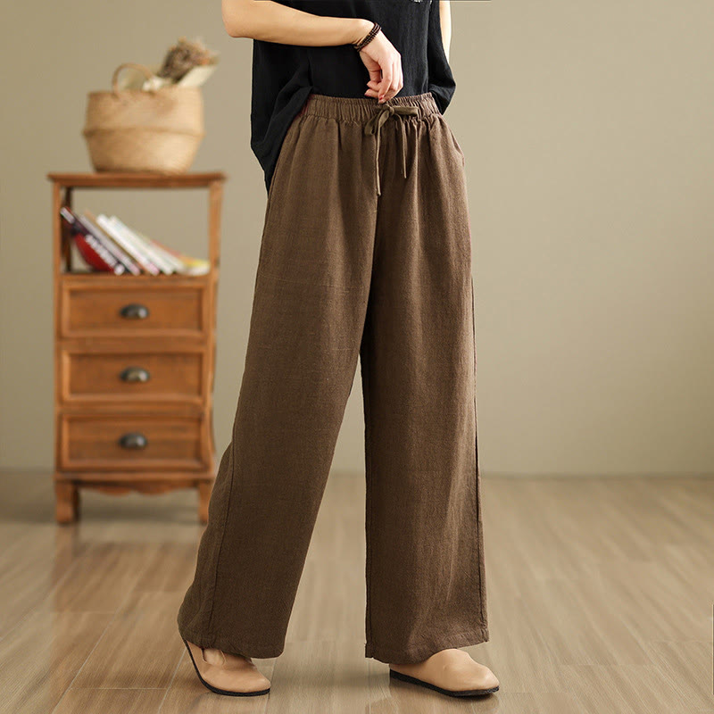 Pantaloni harem da donna in cotone con coulisse e tasche, modello Buddha Stones Commute, stile retrò, tinta unita - Siena - US8-10, UK/AU12-14, EU40-42 (2XL) - image 14