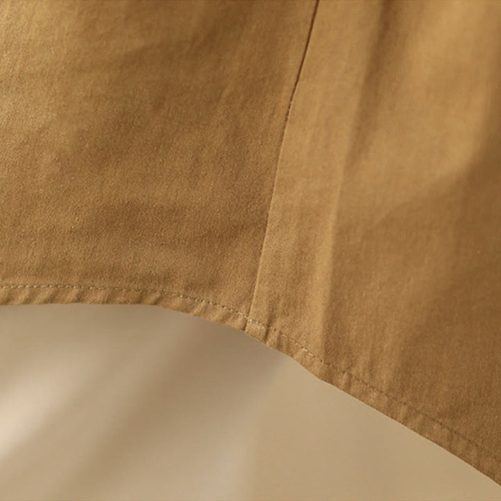 Giacca da donna in cotone e lino con tasche e cappuccio con coulisse Buddha Stones Casual Commute - image 15