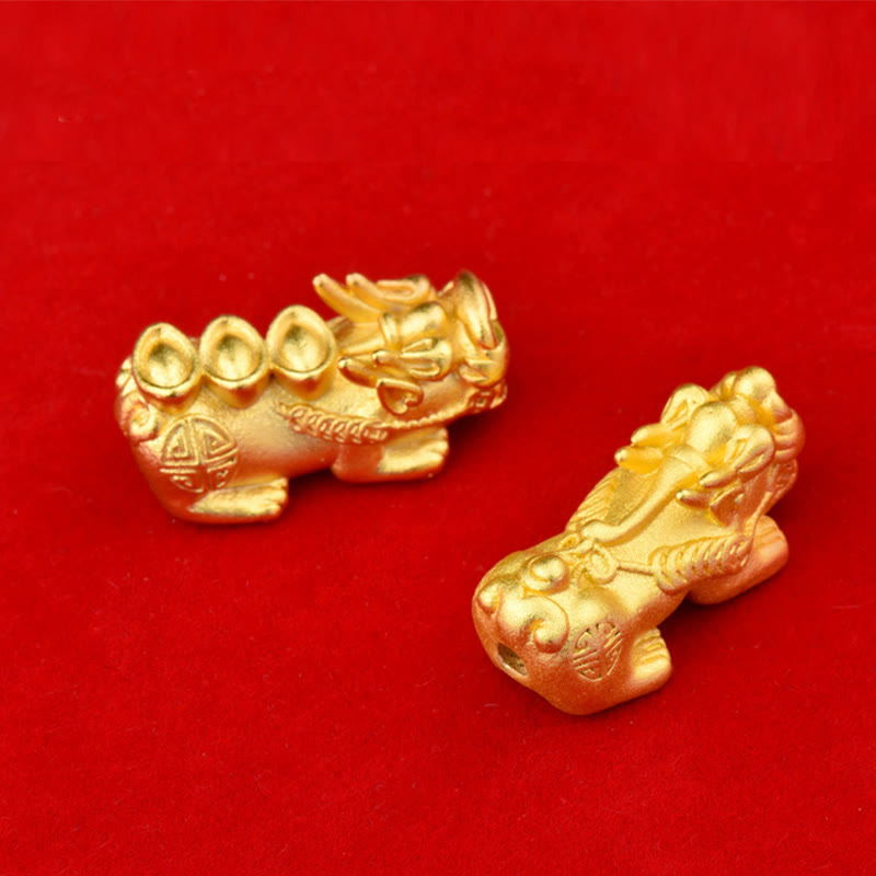 Braccialetto della ricchezza con perline di ossidiana arcobaleno in rame Pixiu Buddha Stones Fengshui - image 22