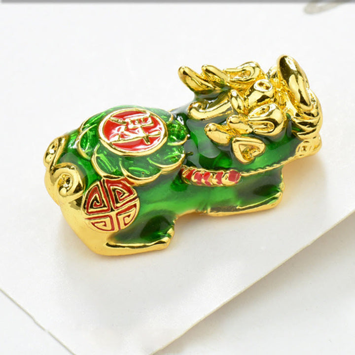 Braccialetto della ricchezza con perline di ossidiana arcobaleno in rame Pixiu Buddha Stones Fengshui - image 17