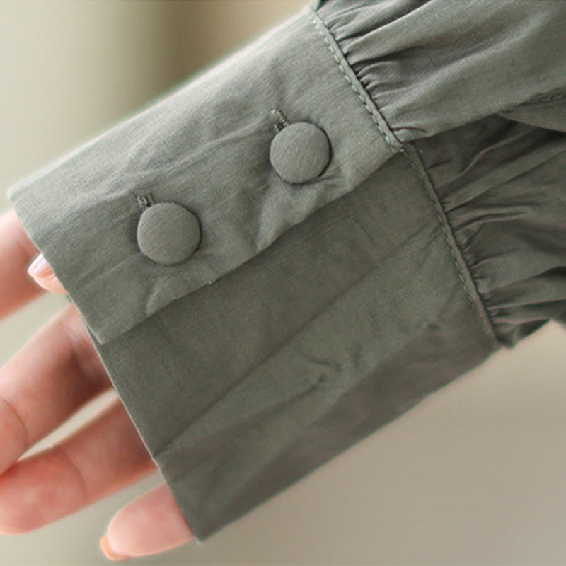 Abito midi in chiffon con tasche, stile casual e semplice, stile bifacciale, stile Buddha Stones - image 17