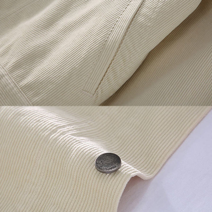 Camicia da uomo in cotone con tasche e maniche lunghe, modello Buddha Stones , semplice, con bottoni - image 6