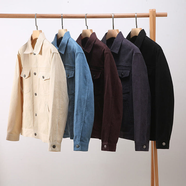 Camicia da uomo in cotone con tasche e maniche lunghe, modello Buddha Stones , semplice, con bottoni - image 10