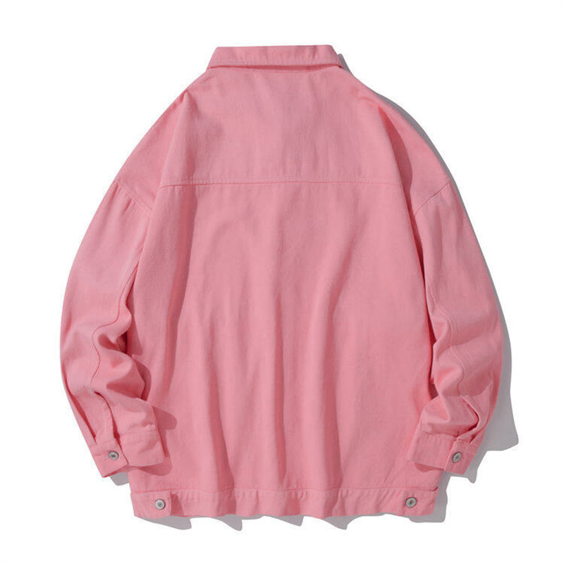 Camicia da uomo in cotone con colletto rialzato e maniche lunghe con tasche e bottoni, motivo Buddha Stones - image 9