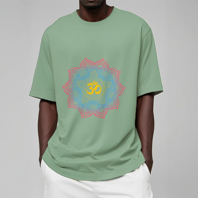 Maglietta con design del simbolo OM a forma di mandala a forma di loto Buddha Stones - image 19
