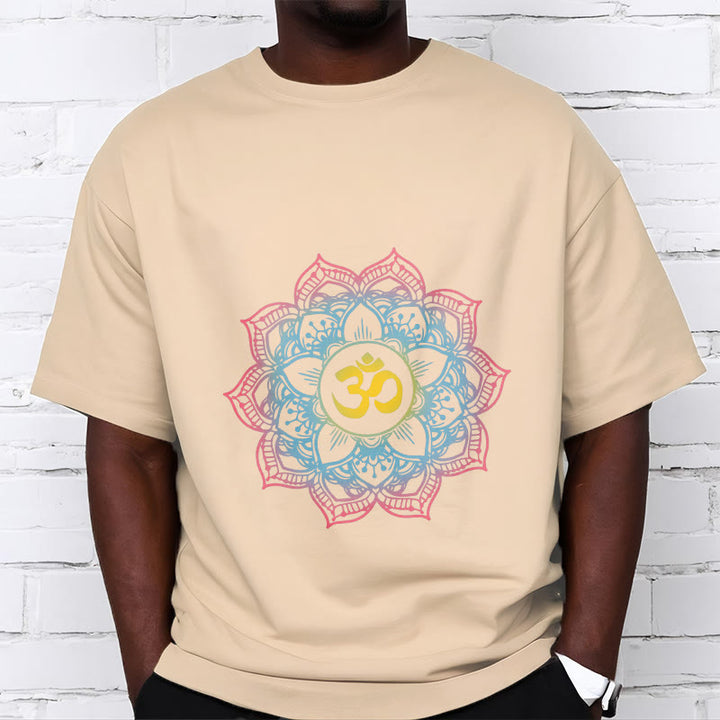 Maglietta con design del simbolo OM a forma di mandala a forma di loto Buddha Stones - image 13