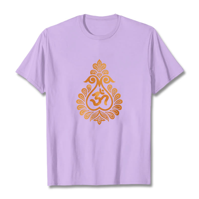Maglietta con design del simbolo OM della zucca Buddha Stones - Prugna - 2XL - image 14
