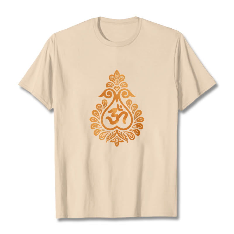 Maglietta con design del simbolo OM della zucca Buddha Stones - Biscotto - 2XL - image 12
