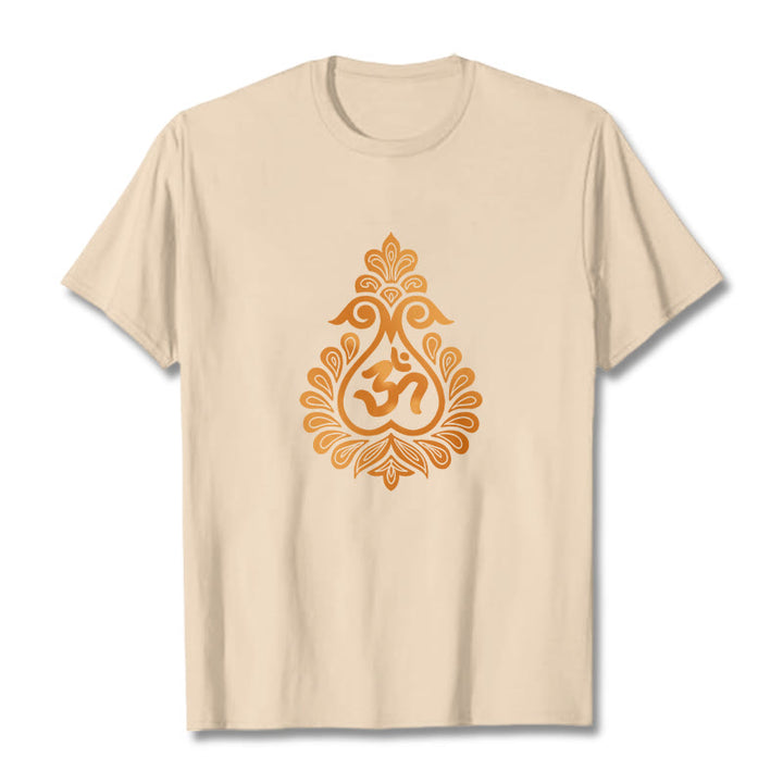 Maglietta con design del simbolo OM della zucca Buddha Stones - Biscotto - 2XL - image 12