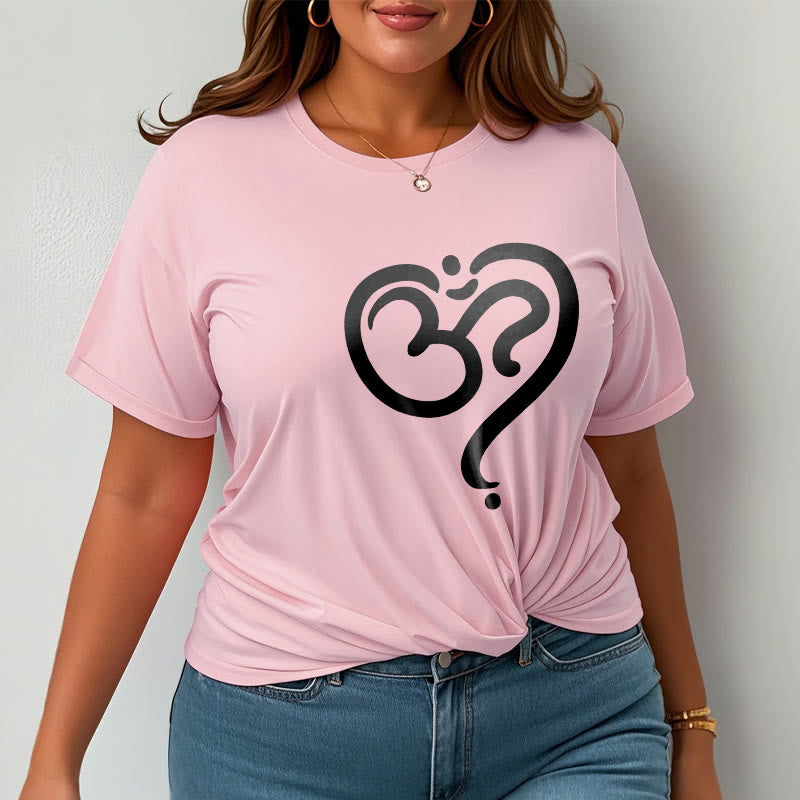 Maglietta con simbolo OM e cuore d'amore con Buddha Stones - image 17