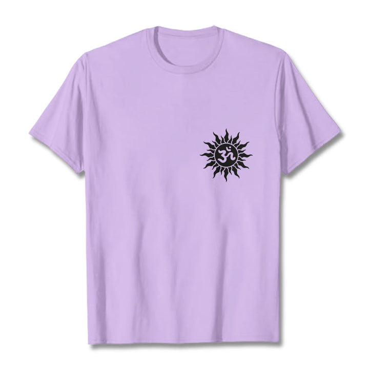 Maglietta con design del simbolo OM del sole Buddha Stones - Prugna - 2XL - image 14