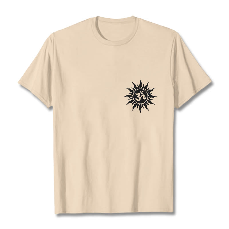 Maglietta con design del simbolo OM del sole Buddha Stones - Biscotto - 2XL - image 12