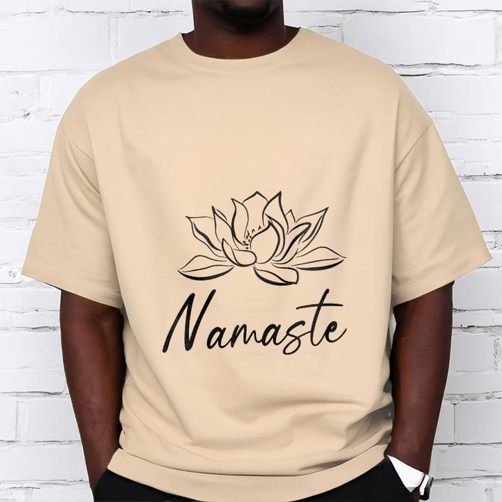 Maglietta in cotone con motivo Buddha Stones, semplice fiore di loto e meditazione Namaste - image 10