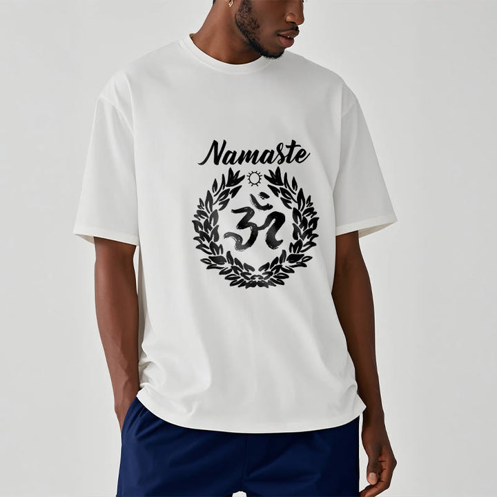Maglietta in cotone con motivo di Buddha Stones, Om, sanscrito, Namaste - image 10