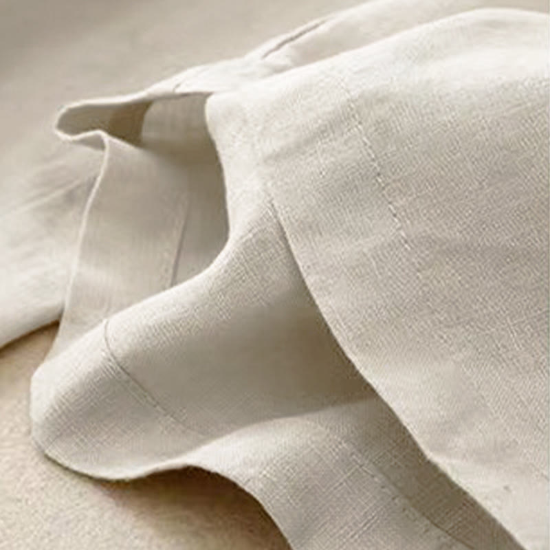 Pantaloni Capri larghi da donna con tasche, tinta unita e un bottone, modello Buddha Stones - image 18