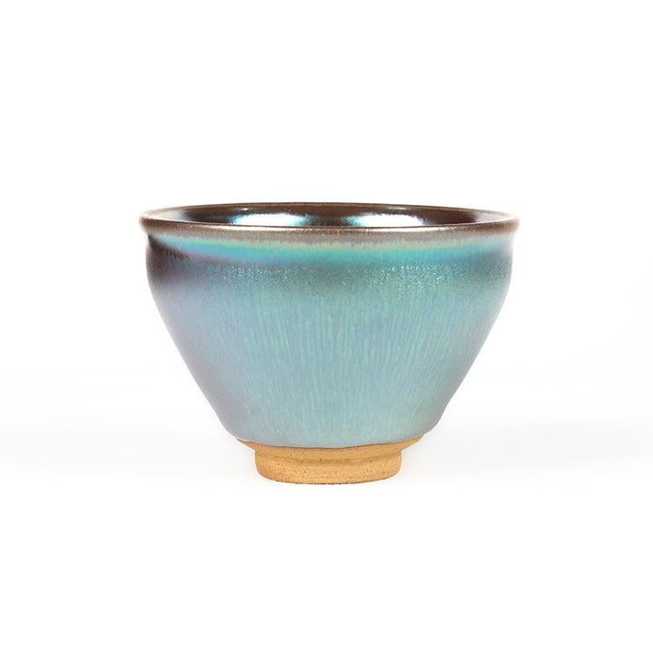 Tazza da tè in ceramica blu e viola con fiore di loto cinese Jianzhan fatto a mano, motivo: Buddha Stones, tazza da tè Kung Fu da 150 ml - image 9