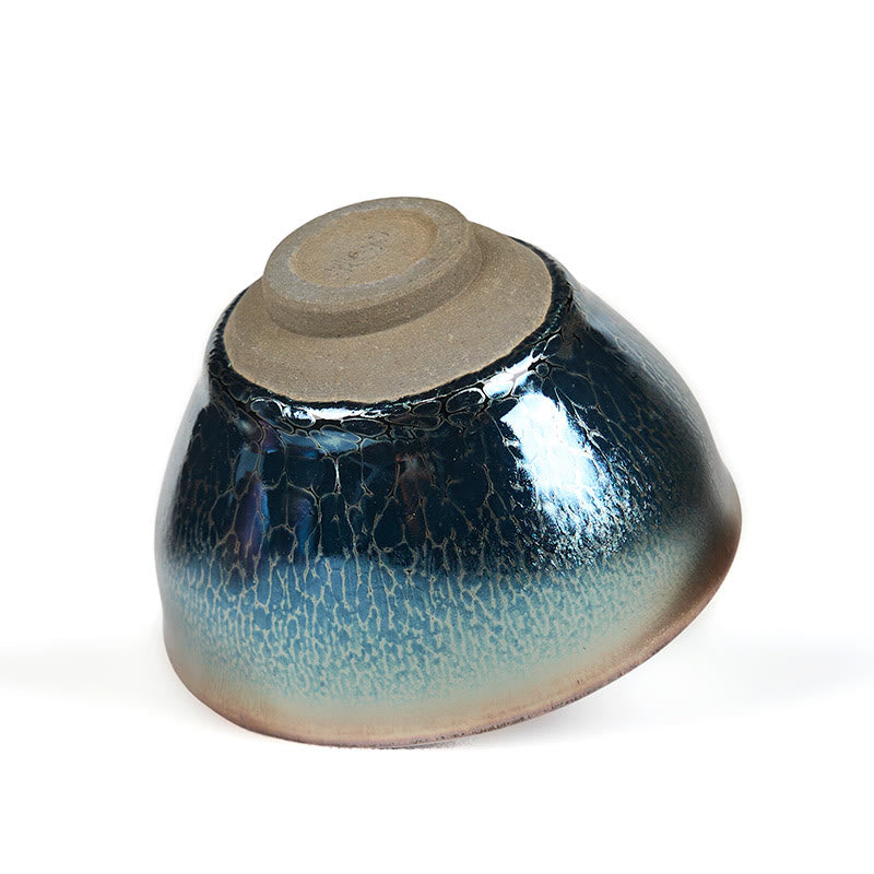 Tazza da tè in ceramica blu di loto Jianzhan cinese fatta a mano, motivo Buddha Stones, tazza da tè Kung Fu da 150 ml - image 10