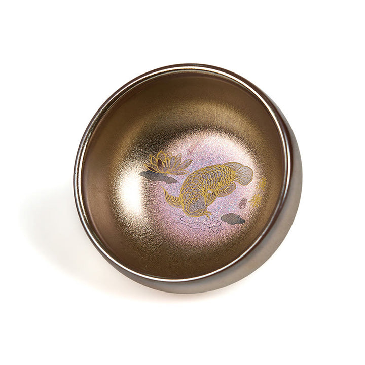Tazza da tè in ceramica con foglia di loto, realizzata a mano in Cina, Jianzhan Koi Buddha Stones Stones, Kung Fu Tea Cup, 150 ml - image 7
