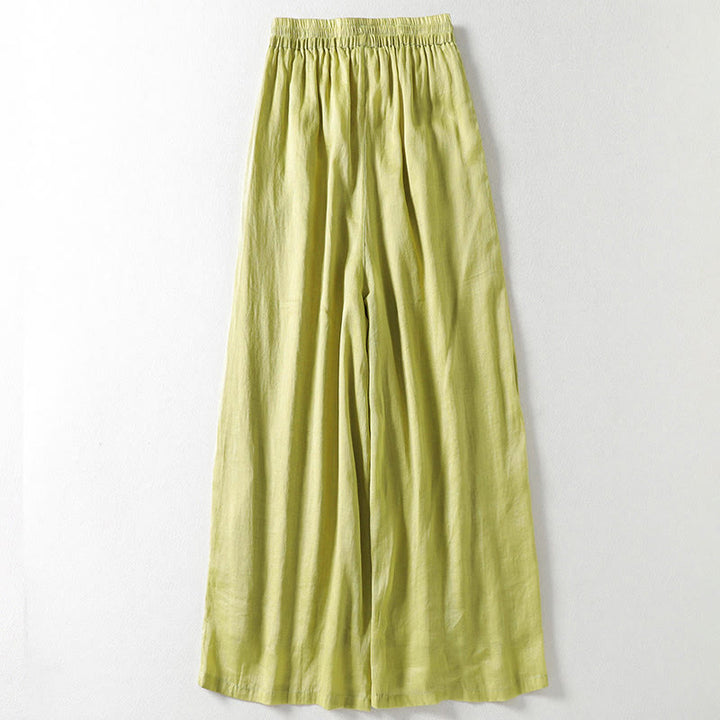 Pantaloni larghi da donna con lacci e tinta unita Buddha Stones - image 12