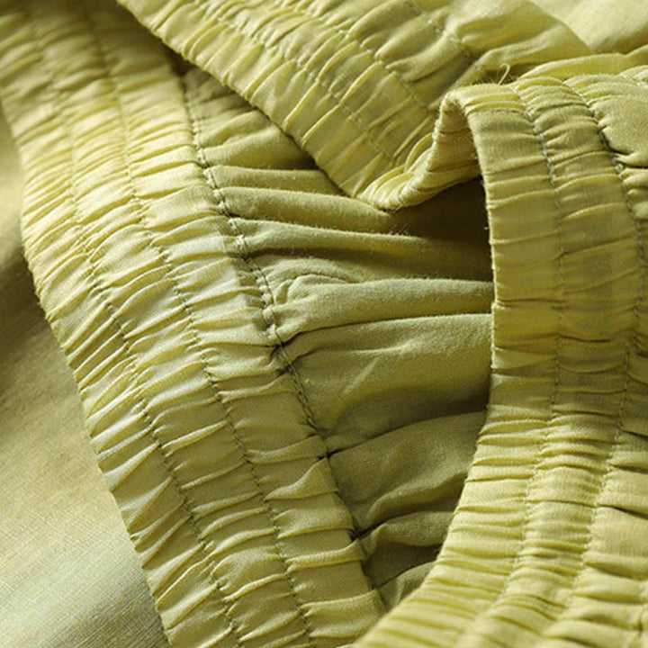 Pantaloni larghi da donna con lacci e tinta unita Buddha Stones - image 14