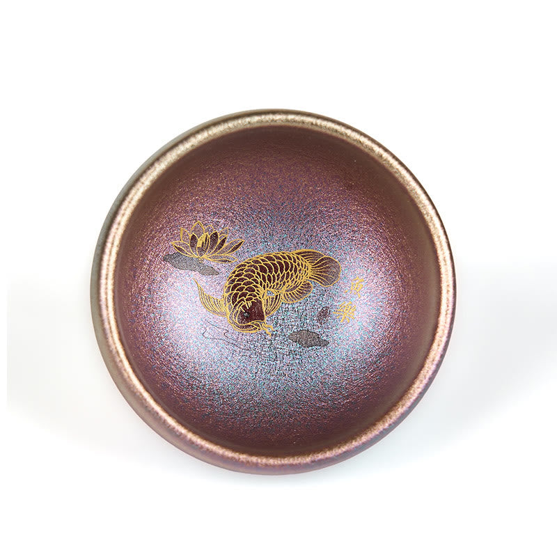 Tazza da tè in ceramica con foglia di loto, realizzata a mano in Cina, Jianzhan Koi Buddha Stones Stones, Kung Fu Tea Cup, 150 ml - image 25