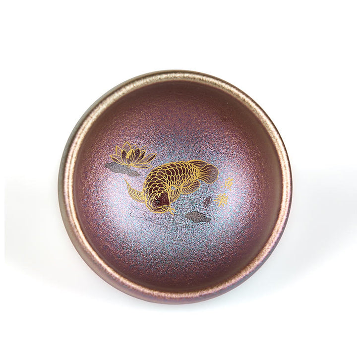 Tazza da tè in ceramica con foglia di loto, realizzata a mano in Cina, Jianzhan Koi Buddha Stones Stones, Kung Fu Tea Cup, 150 ml - image 25