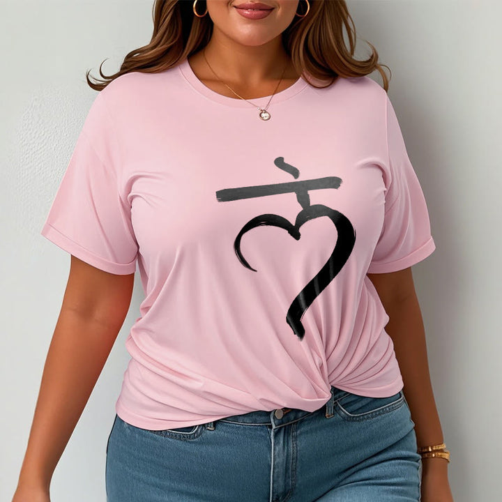 Maglietta casual in cotone con scritta Buddha Stones Lam Mantra in sanscrito - image 14