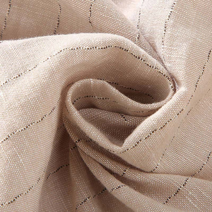 Camicia a maniche lunghe in cotone e lino con motivo a righe da uomo, modello Buddha Stones Daily Tang Suit - image 6