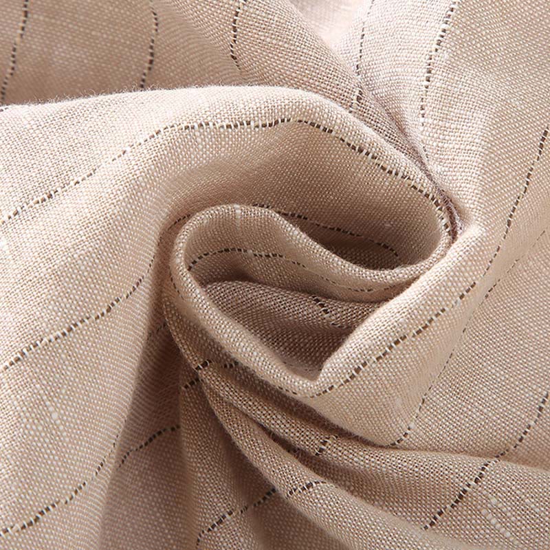 Camicia a maniche lunghe in cotone e lino con motivo a righe da uomo, modello Buddha Stones Daily Tang Suit - image 5