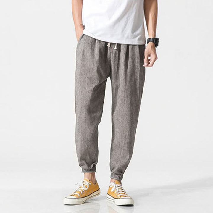 Pantaloni da uomo con tasche e coulisse semplici con motivo Buddha Stones - image 11