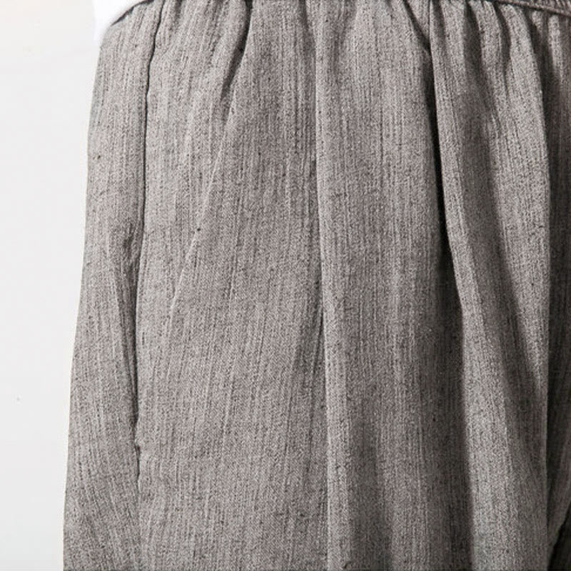 Pantaloni da uomo con tasche e coulisse semplici con motivo Buddha Stones - image 9